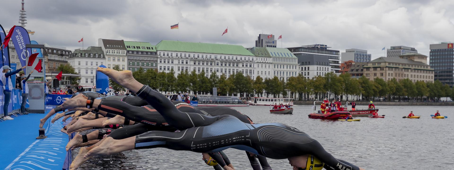 In Hamburg findet 2023 die World Triathlon Sprint & Relay Championships statt