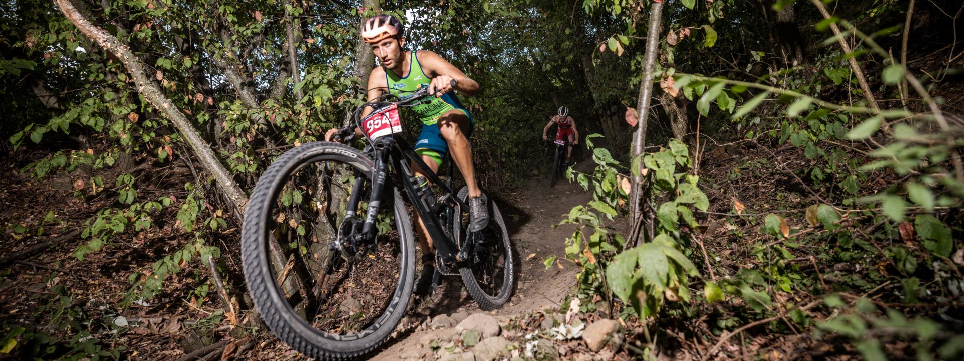 Mountainbike-Action in Zittau