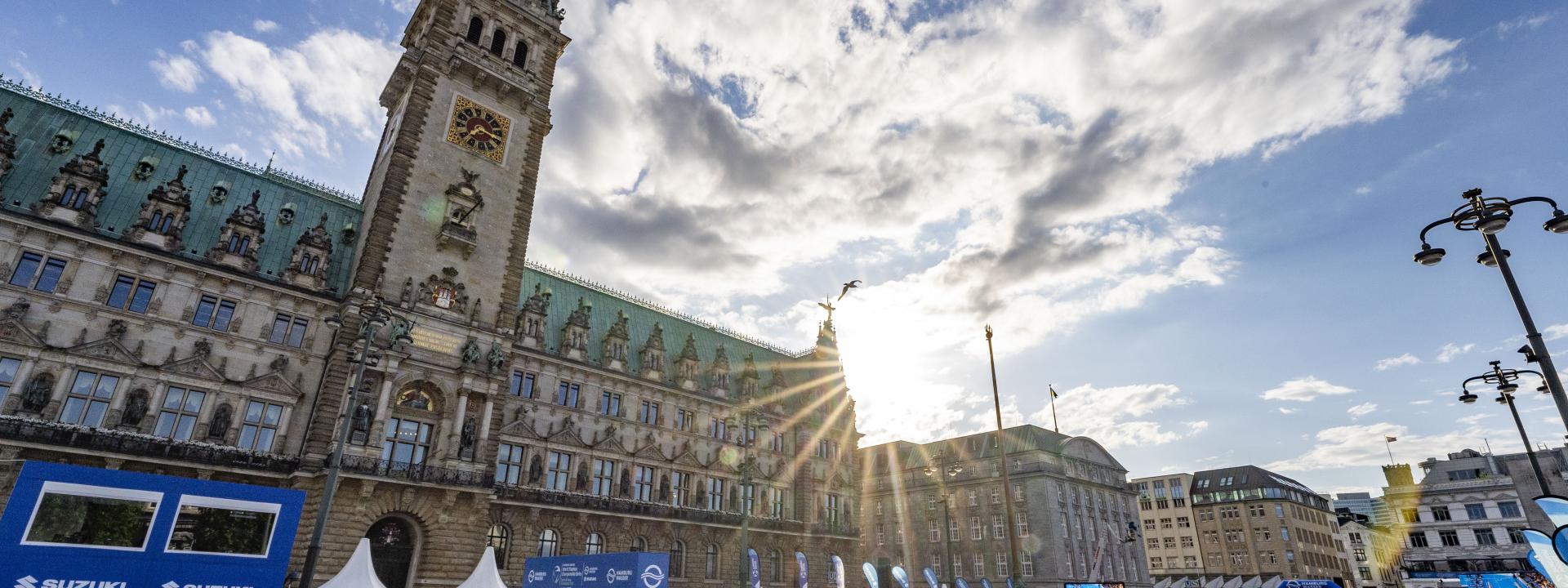 Ein historisches Gebäude in Hamburg 