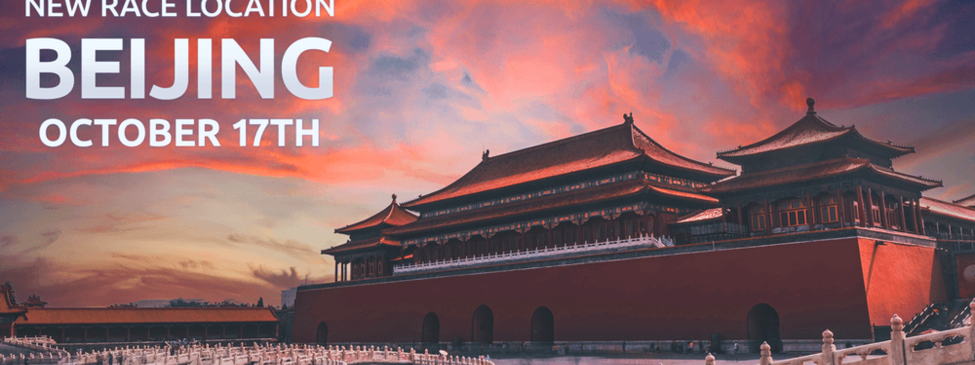 Tempel im Abendrot in Peking