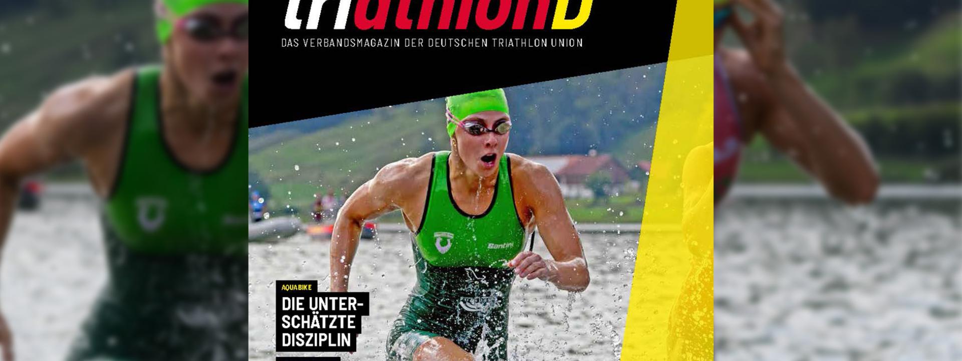 Cover triathlonD 02/26 mit Hintergrund