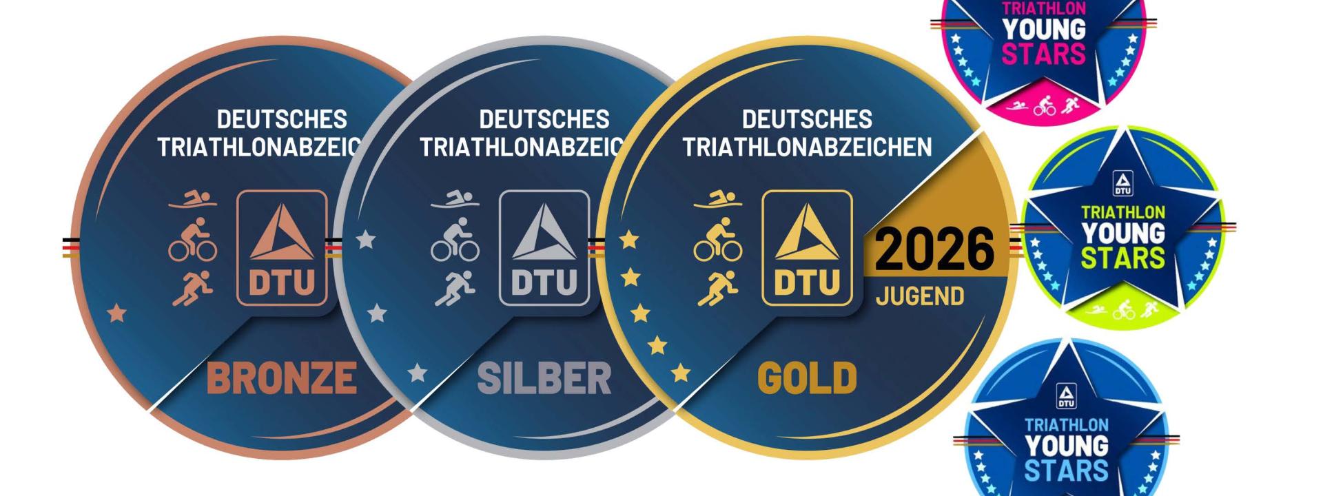 Triathlonabzeichen Jugend und YoungStar neues Design 2026