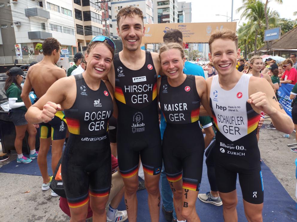 Das siegreiche Mixed Relay-Team