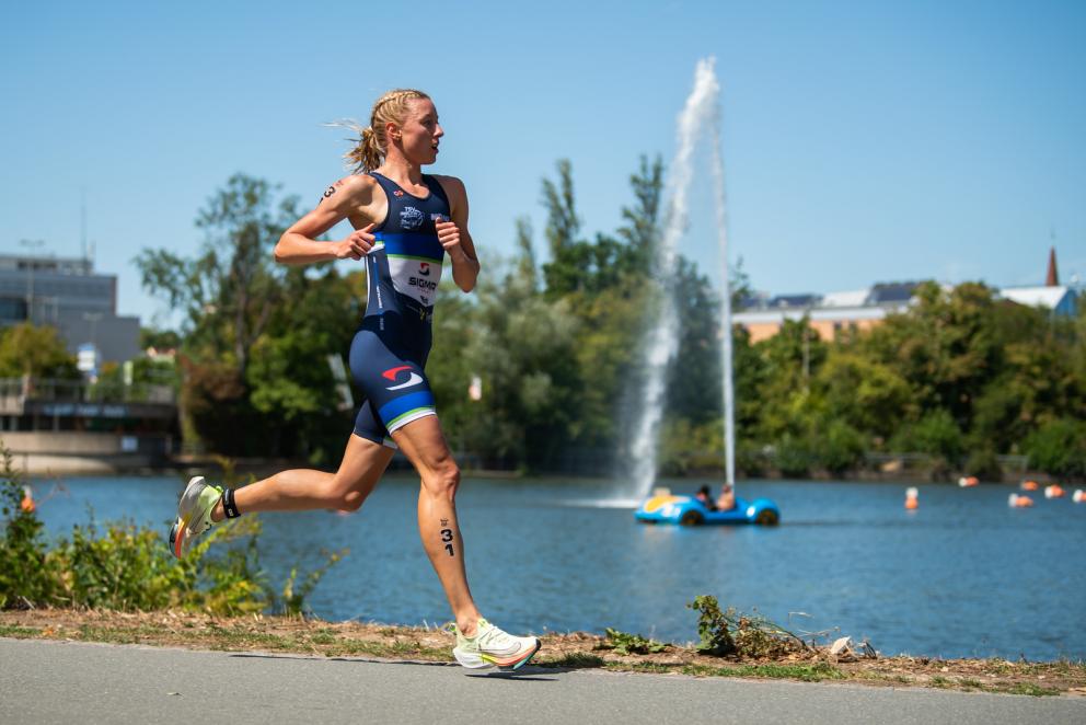 Maria Paulig beim Laufen. 