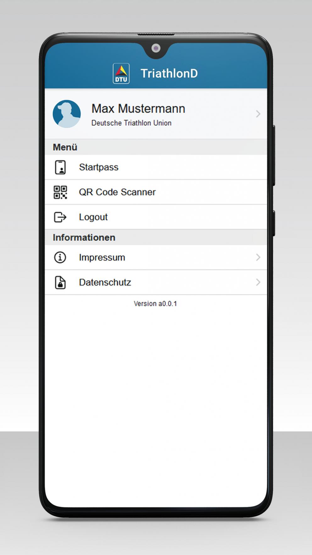 Screenshot Startpass App