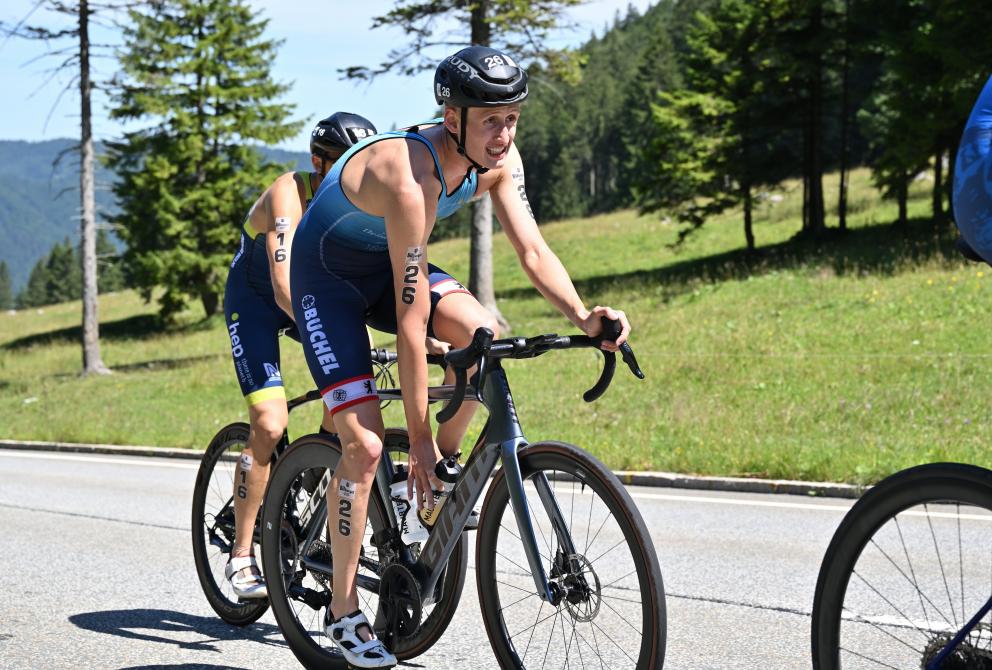 Ben Bettin im Anstieg zum Spitzingsattel