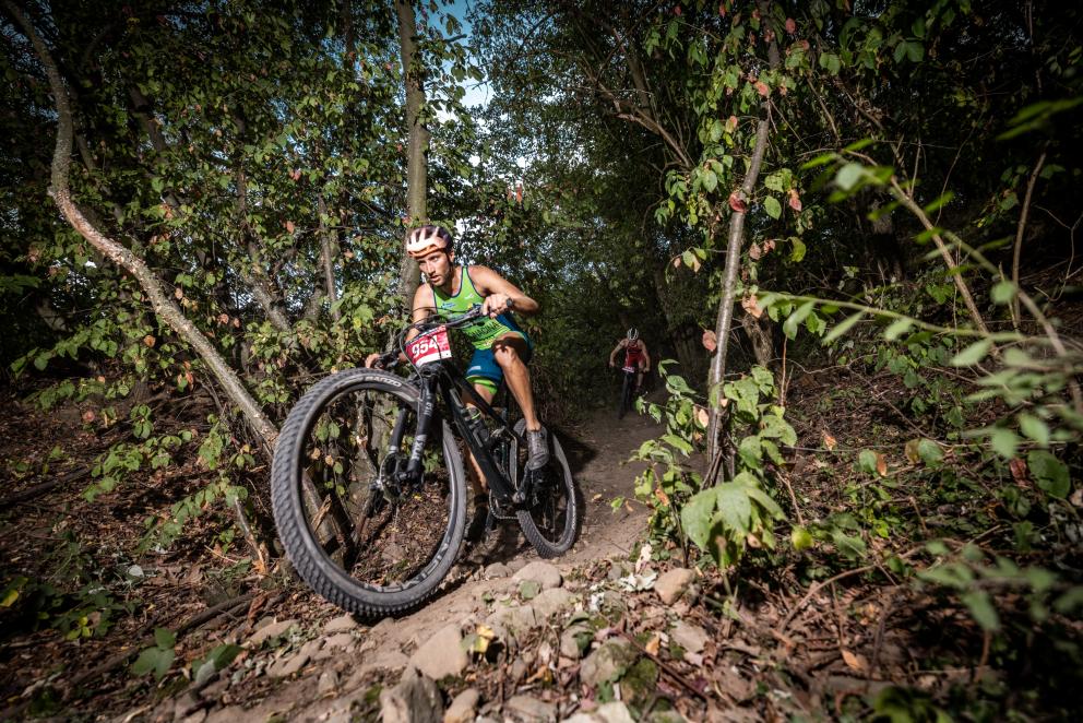 Mountainbike-Action in Zittau