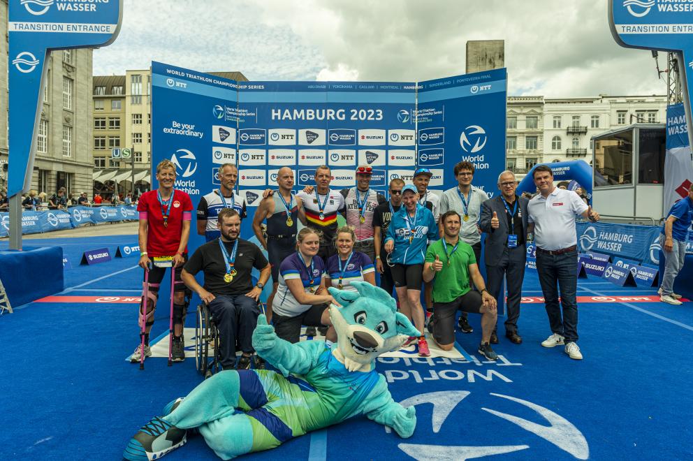 Gruppenbild der Para Aktiven bei der Deutschen Meisterschaft