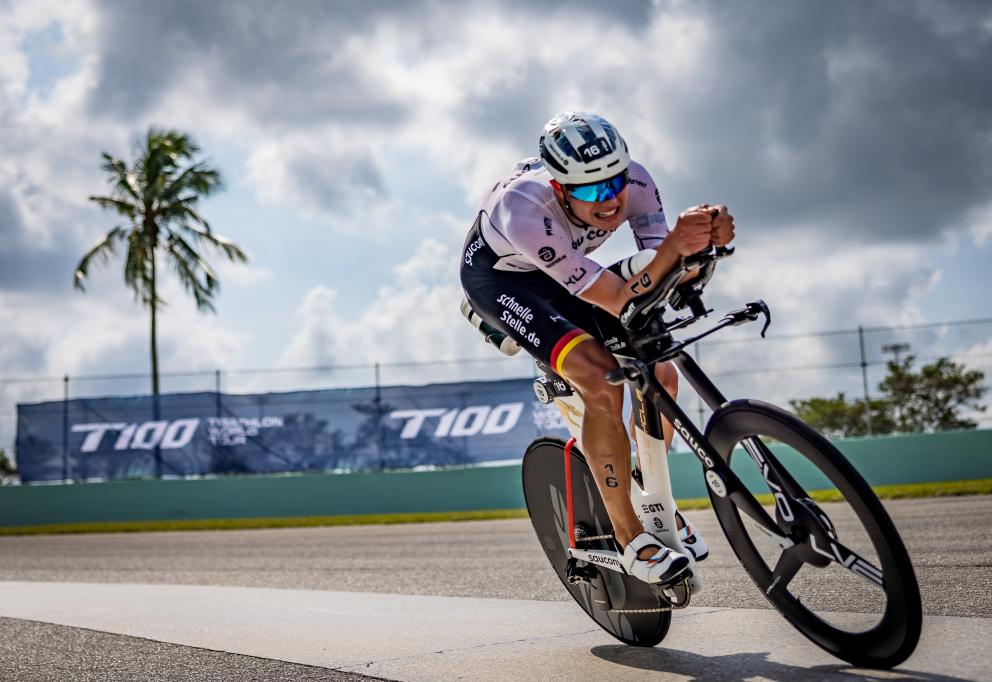 Rico Bogen beim T100-Rennen in Miami