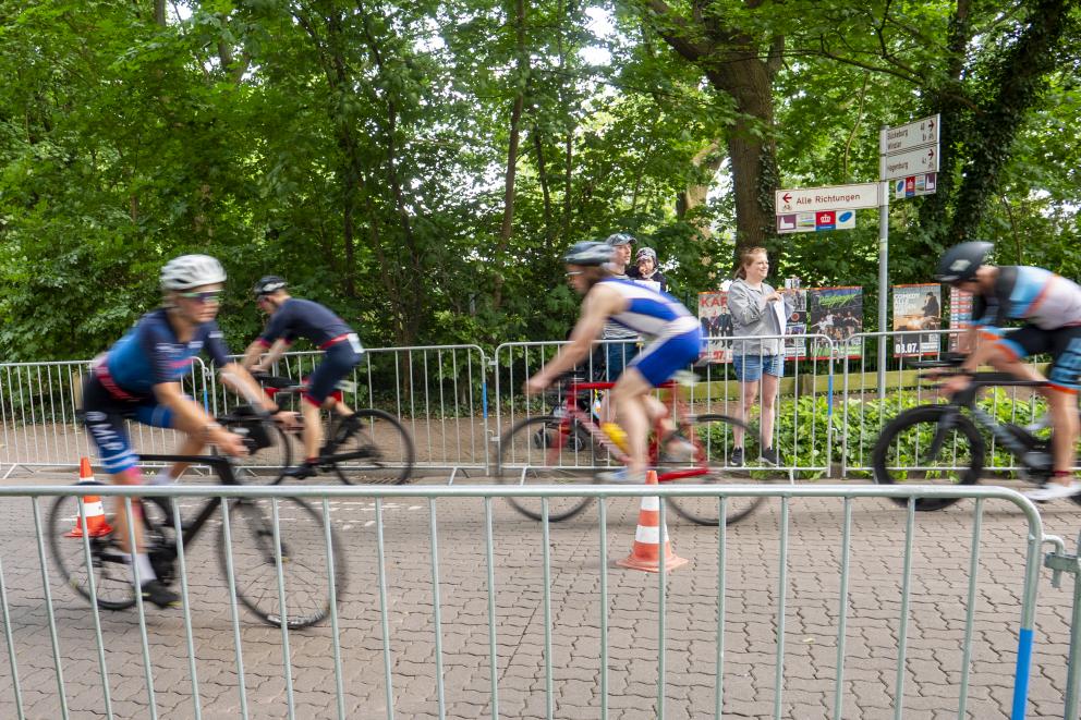 Radaction beim Steinhuder Meer Triathlon