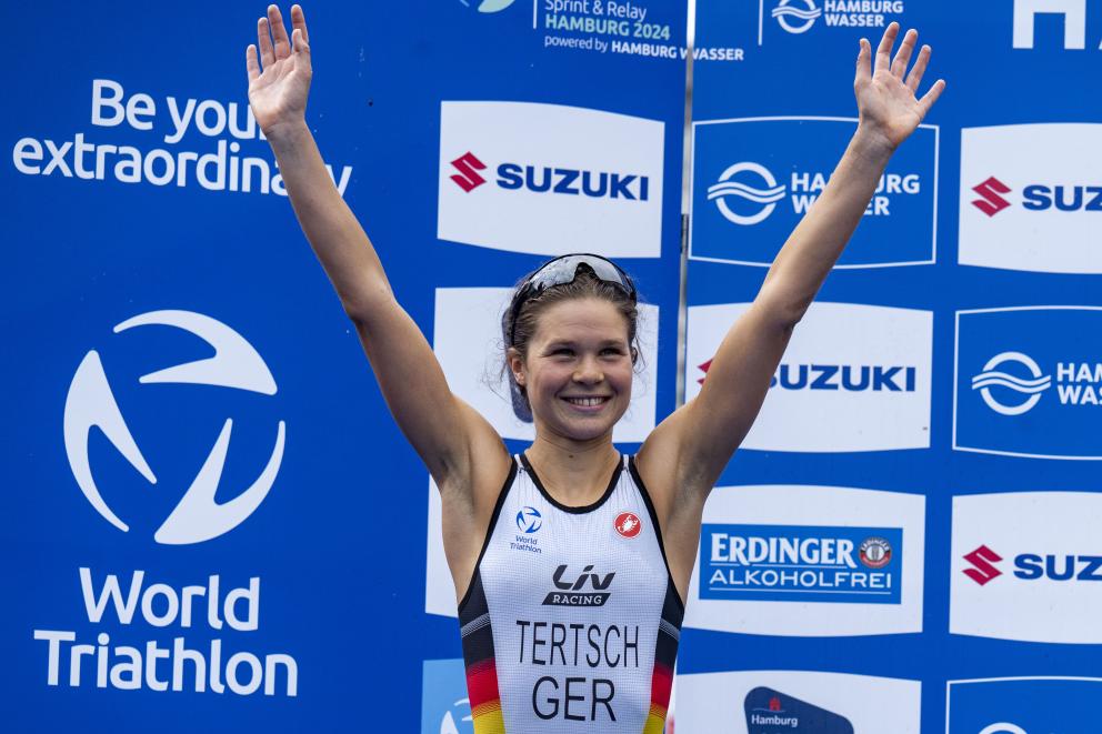 Lisa Tertsch jubelt in Hamburg