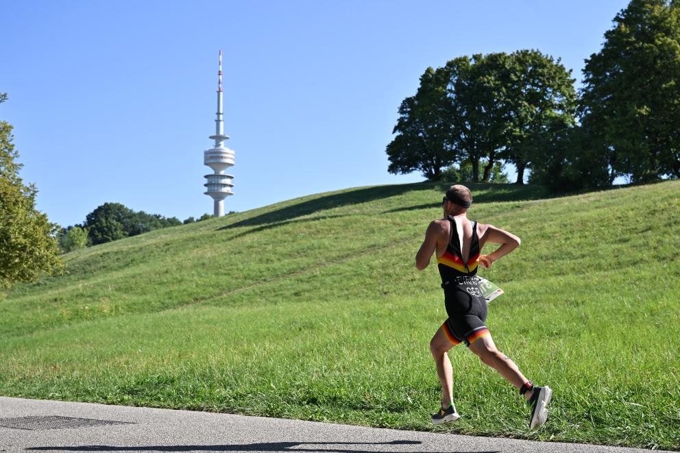 Läufer im Olympiapark