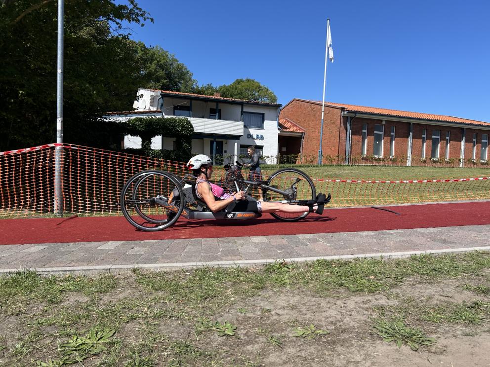 Para-Athletin am Handbike