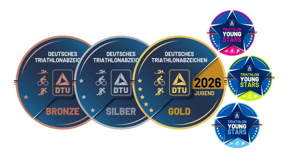 Triathlonabzeichen Jugend und YoungStar neues Design 2026