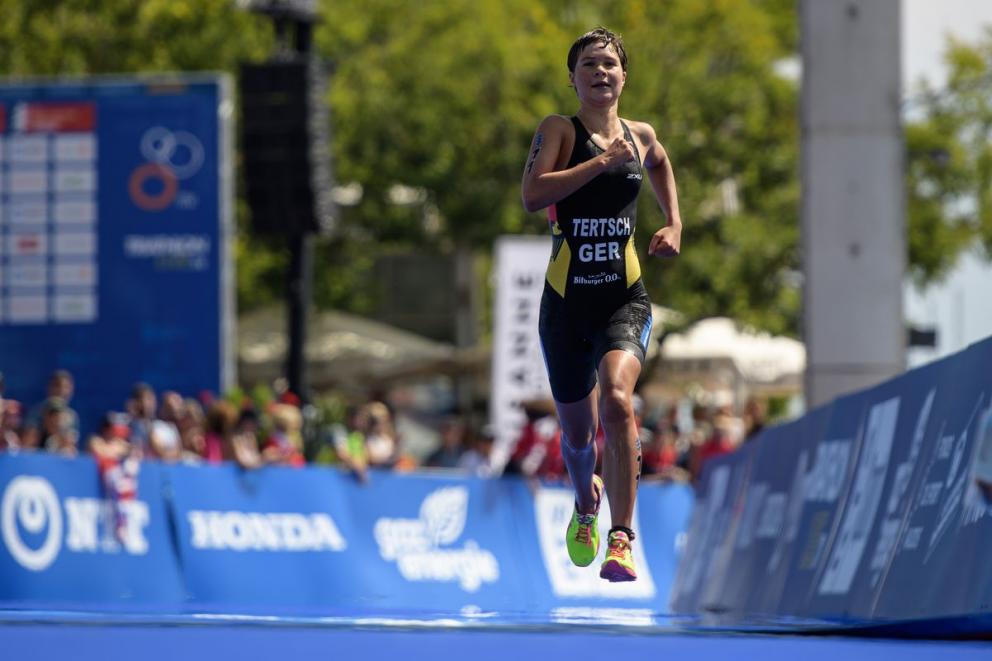 Rennen der olympischen Distanz U23 Grand Final in Lausanne - ITU World Triathlon Series, 30.08.2019