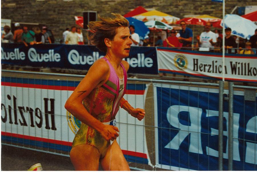 Sonja Oberem beim laufen.