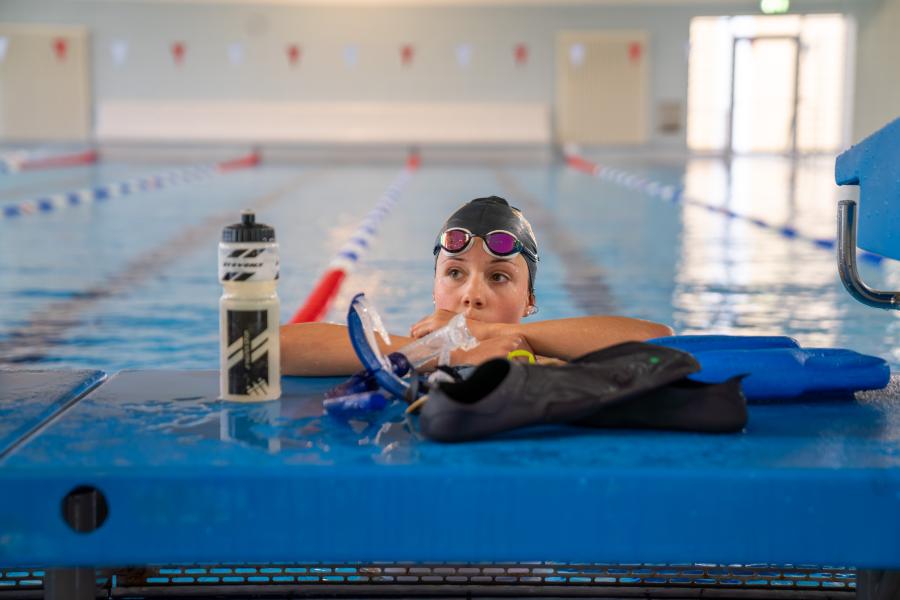 Carlotta Bülck in Kienbaum Trainingslager