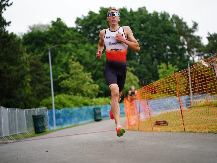 Christian Ache auf der Laufstrecke