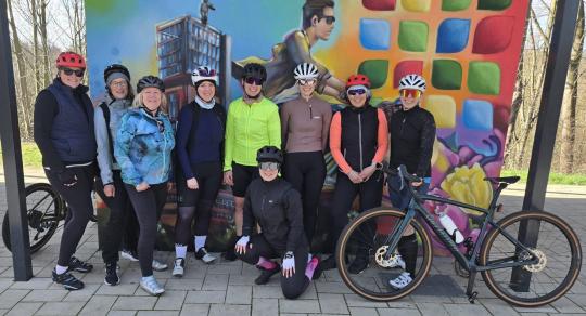 Triathlon Einsteigerinnen vor der Radtour