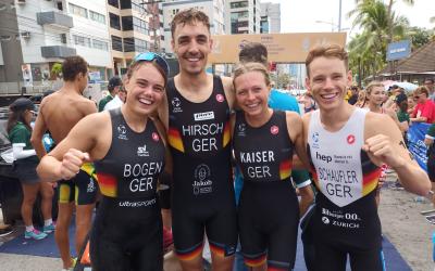 Das siegreiche Mixed Relay-Team