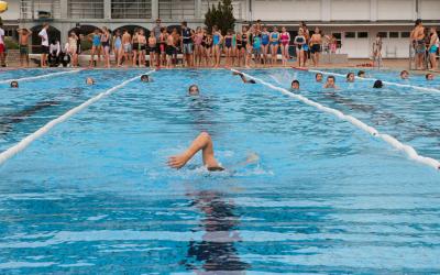 Schwimmen im Rahmen des Schul-Swim&Run