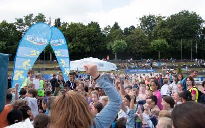 Kids beim 12. Frankfurter Schul-Swim&Run