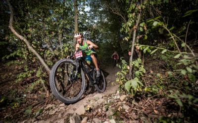Mountainbike-Action in Zittau