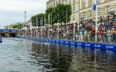 Hamburg Wasser Triathlon - Schwimmstrecke