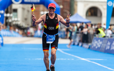Läufer auf dem Weg ins Ziel 