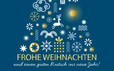 Frohe Weihnachten der DTU als Tannenbaum Grafik
