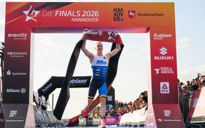 Luca Fahrenson rennt ins Ziel