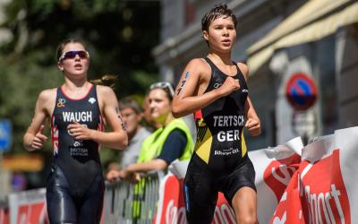 Rennen der olympischen Distanz U23 Grand Final in Lausanne - ITU World Triathlon Series, 30.08.2019